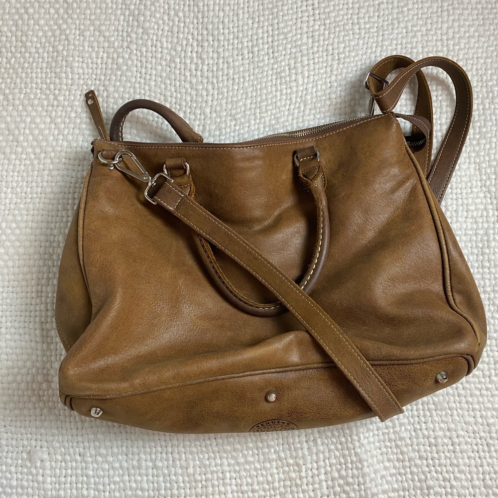 ROOTS brown leather bag